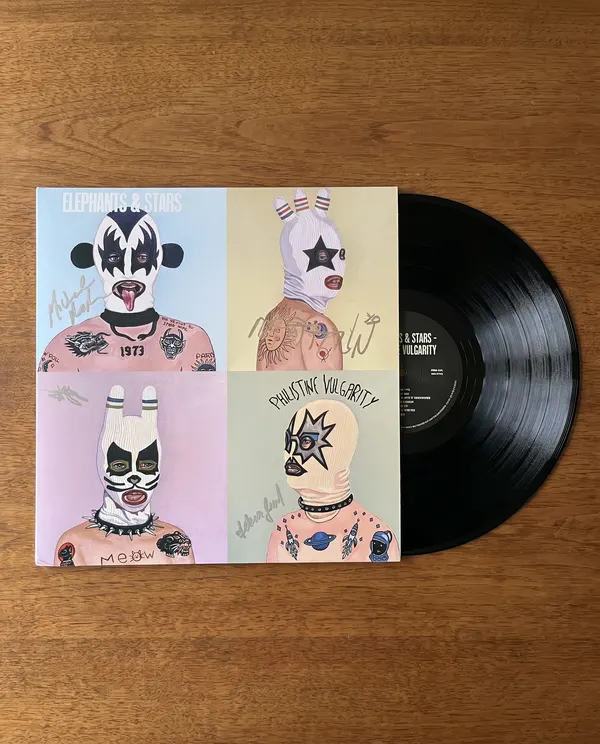 Philistine Vulgarity on vinyl, the brand new unreleased album, signed first pressing